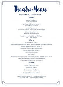 Theatre Menu for Auditorium and Theatre in Yarm